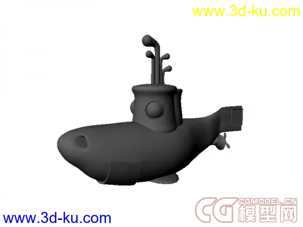卡通潜水艇模型的图片1