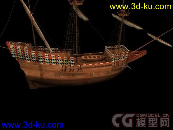 古代帆船合集模型下载的图片5
