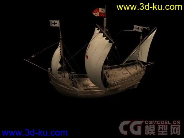 古代帆船合集模型下载的图片6