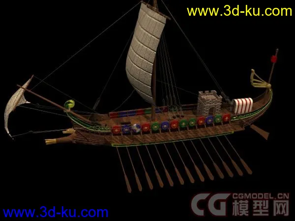 古代帆船合集模型下载的图片8