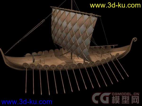 古代帆船合集模型下载的图片17