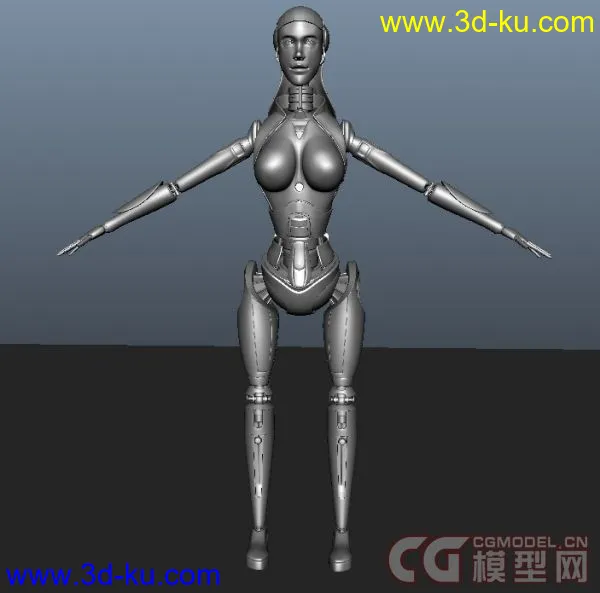 女仆人机器人影视角色模型的图片3