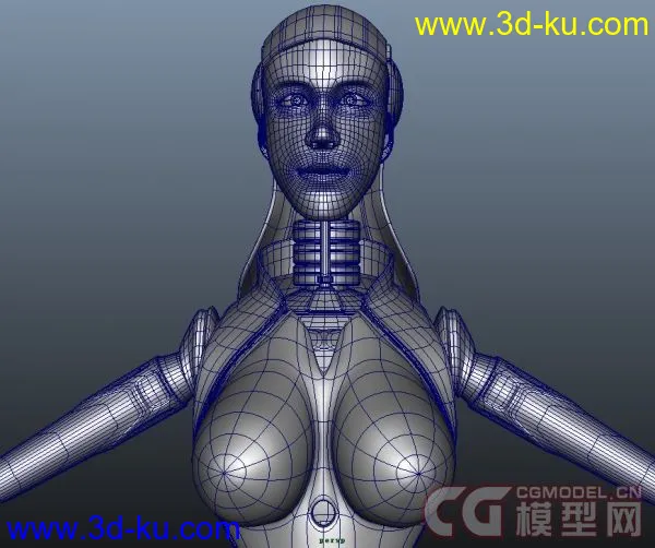 女仆人机器人影视角色模型的图片4