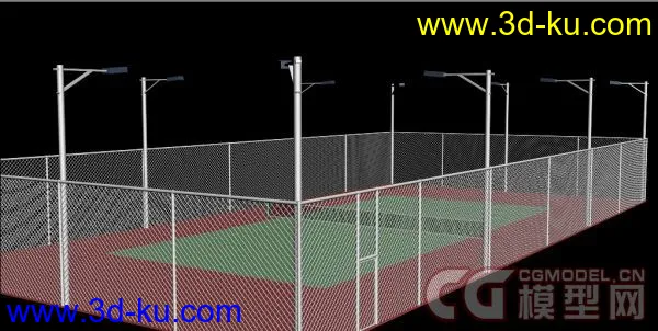 网球场模型的图片1