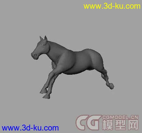 马 奔跑 动画模型的图片1