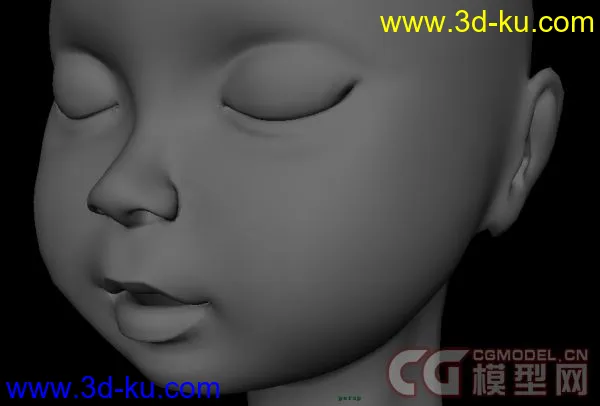 婴儿头部模型的图片1
