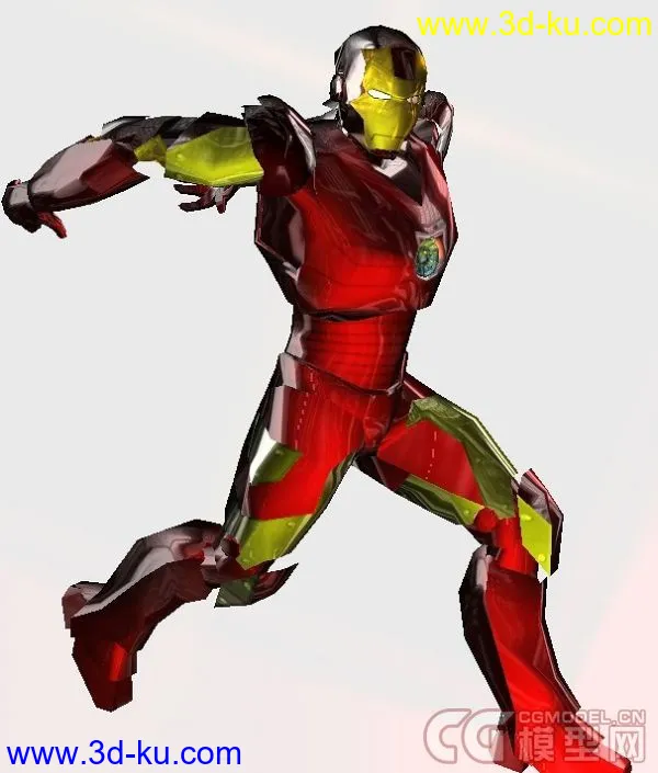 美国超级英雄集合之超人+钢铁侠+再加闪电侠（带骨骼+动作+贴图+法线） fbx格式模型的图片2