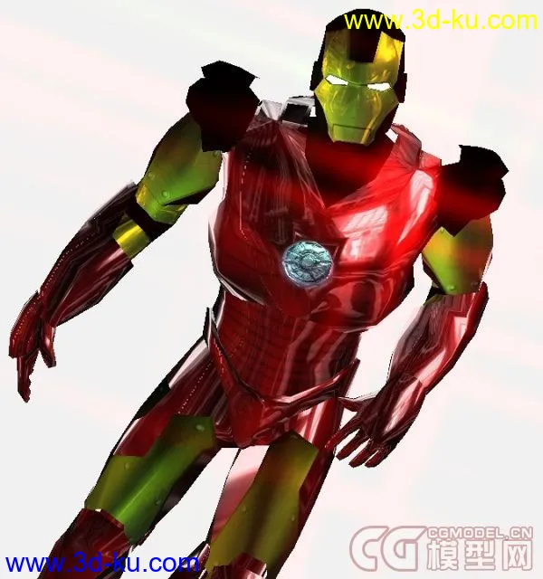 美国超级英雄集合之超人+钢铁侠+再加闪电侠（带骨骼+动作+贴图+法线） fbx格式模型的图片3