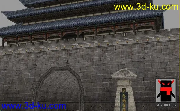 《丝路传说》游戏 秦始皇陵入口（局部）模型的图片3