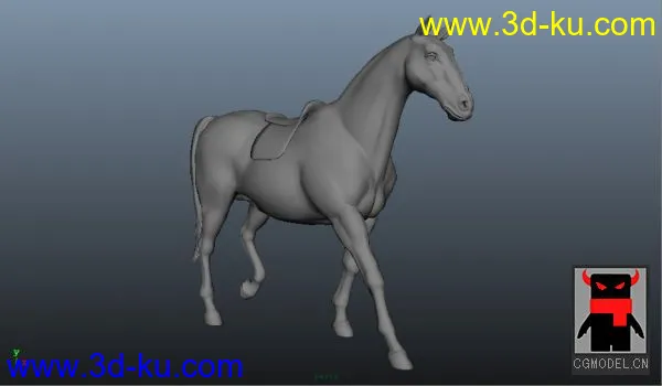 自己简单做的马模型动画的图片2