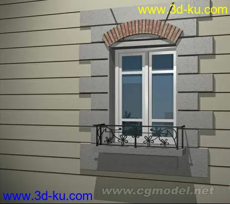 欧式风格窗户模型的图片1