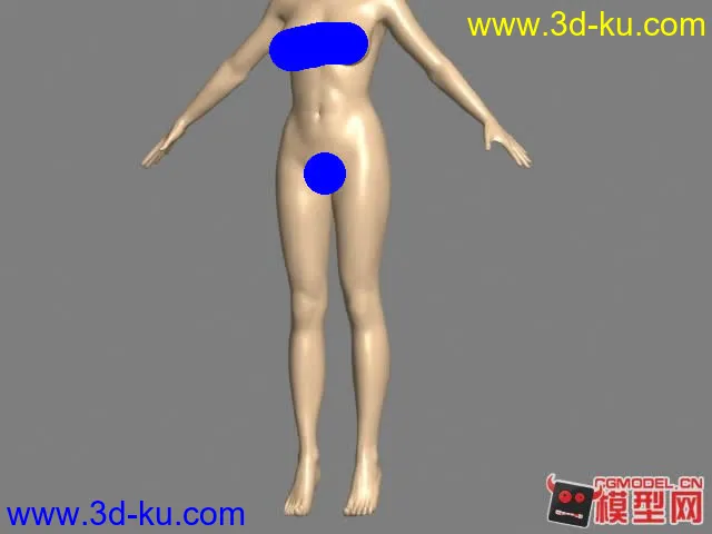 某H游戏女裸模模型的图片1