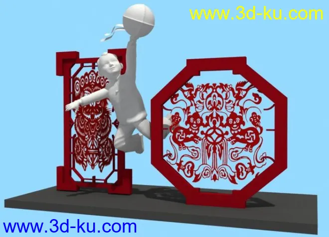 3dmax模型-中国传统雕塑模型的图片2