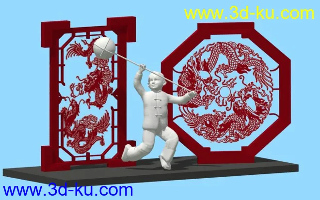 3dmax模型-中国传统雕塑模型的图片4