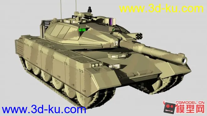 美军M60改进型主战坦克 （可以添加沙漠数码迷彩）模型的图片2