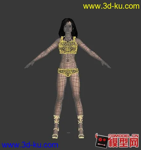 女孩模型 骨骼  表情 模型 下载的图片3
