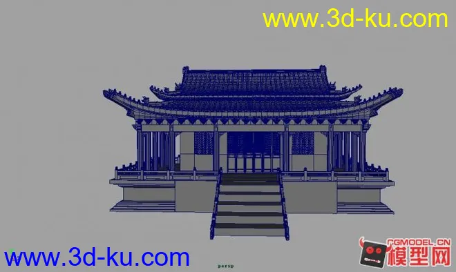 中国古代建筑模型的图片1