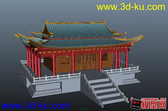 中国传统建筑模型的图片1