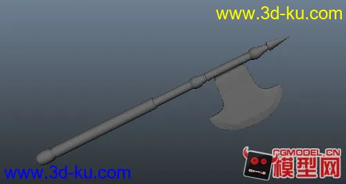 maya战斧3D 模型的图片3