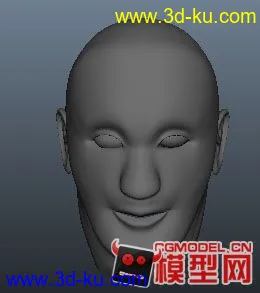 maya人物头部模型3D下载的图片3