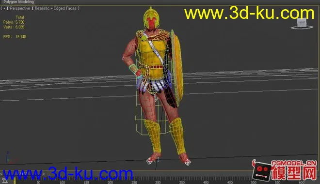 SpartanKing古典人物附加几个动作模型的图片2