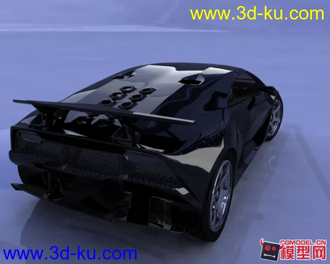 写实跑车模型，带HDR贴图，有材质。的图片1