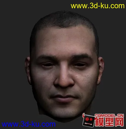 3Dmax人物头部模型的图片1