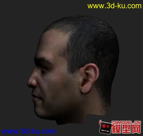 3Dmax人物头部模型的图片2