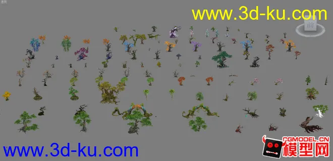 轩辕传奇植物合集（一）模型贴图下载的图片1
