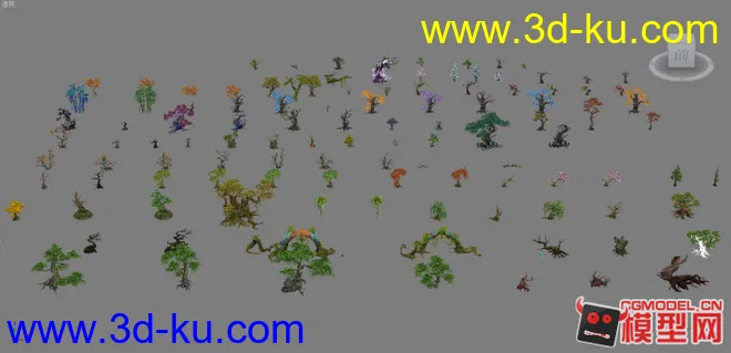 轩辕传奇植物合集（一）模型贴图下载的图片2