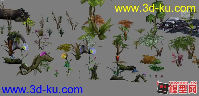 轩辕传奇植物合集（二）模型贴图下载的图片2