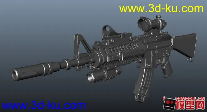 M4麒麟枪模型的图片2