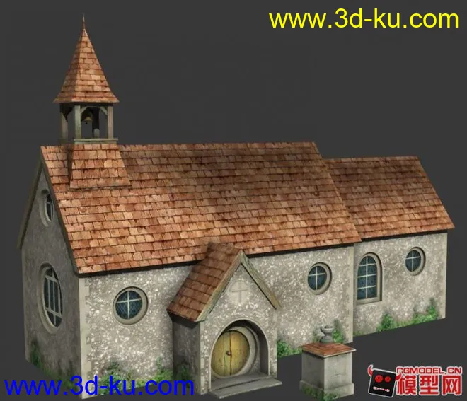 一套欧洲中世纪游戏房屋 模型下载的图片2