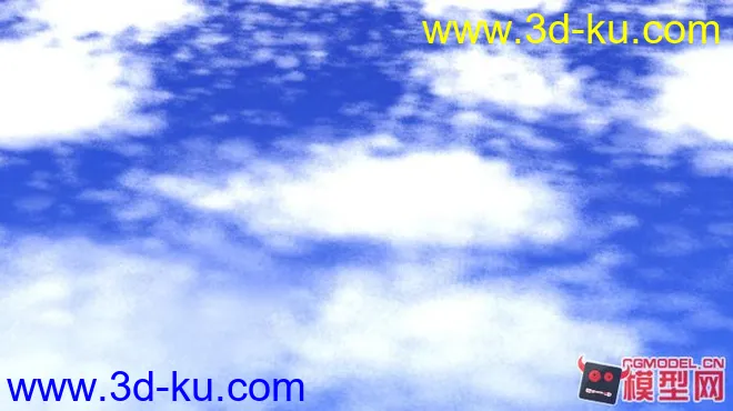 第一次做云，一个黄昏，一个蓝天。模型的图片2