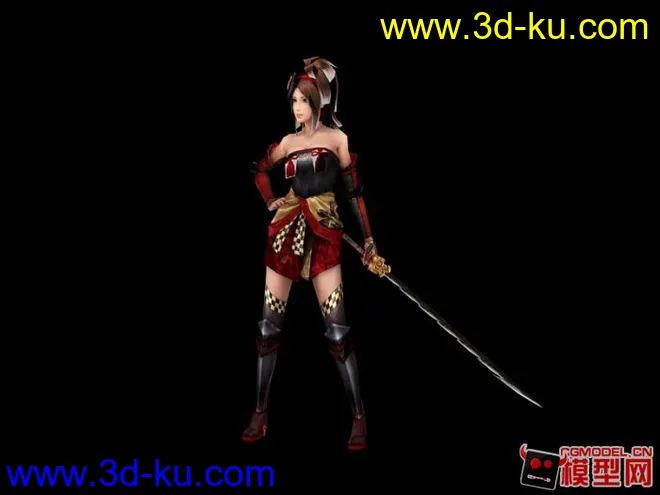 东洋女剑士模型的图片3