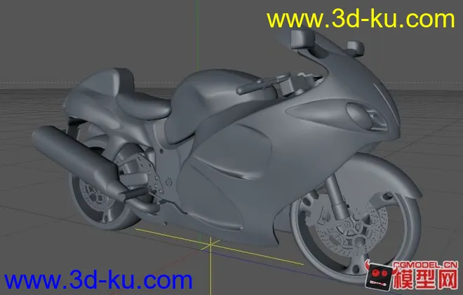 C4D摩托车模型的图片1