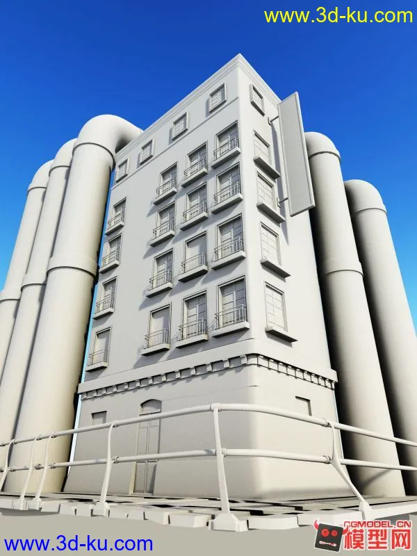 经典建筑物  大楼模型的图片1