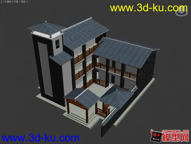 中式建筑房子模型的图片5