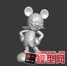 米老鼠和小狮子两个卡通人物和大家分享模型的图片1