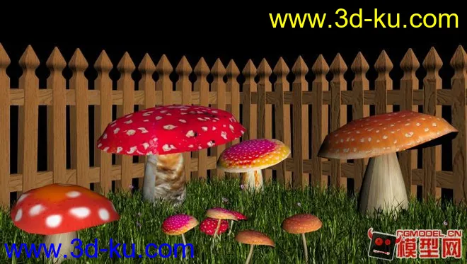 各色蘑菇模型的图片1