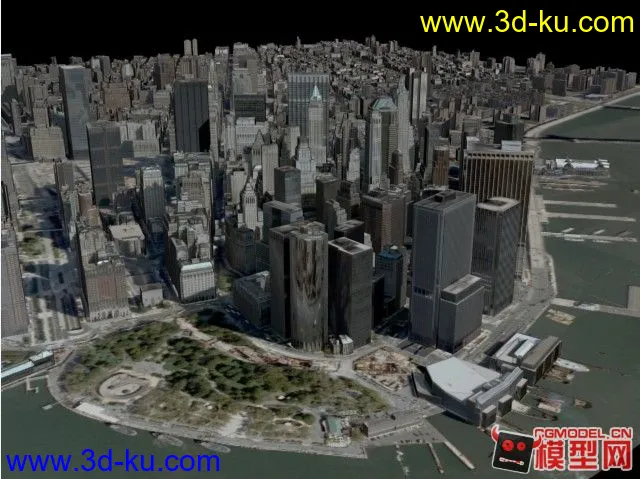 纽约城市 建筑群 模型 下载的图片1