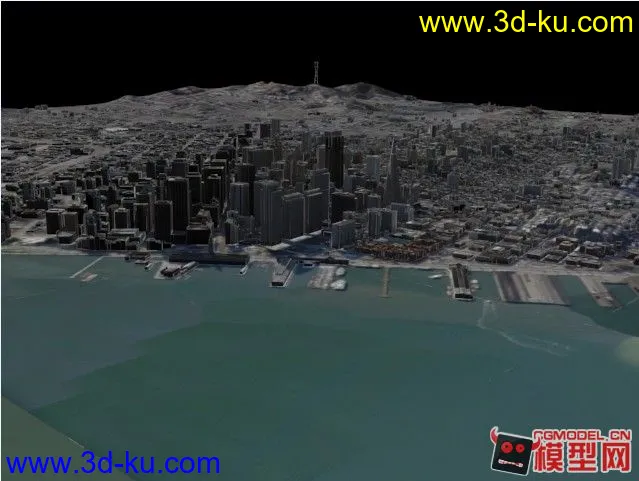 旧金山 城市建筑群 模型下载的图片1