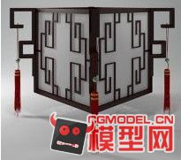 中式宫廷吸顶灯模型下载的图片1