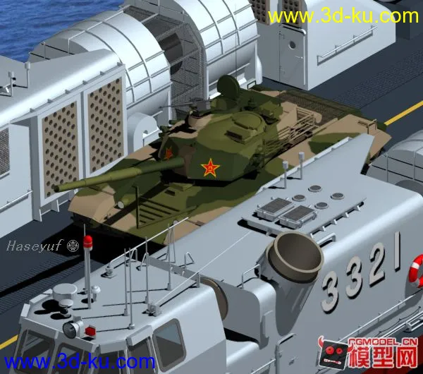 中国海军726型气垫登陆艇模型的图片2
