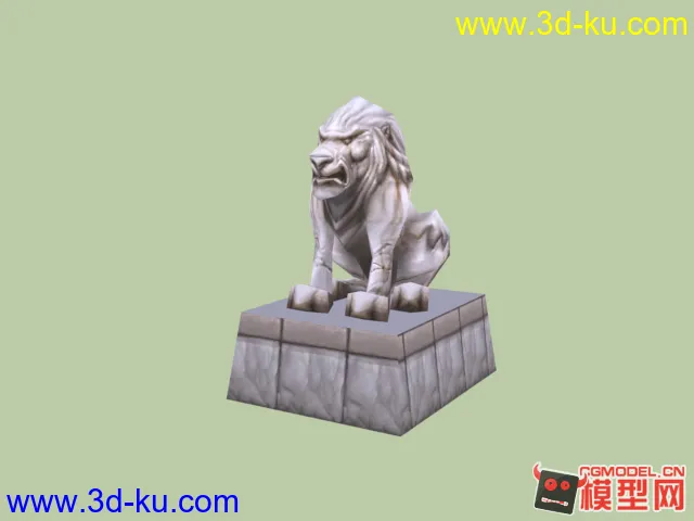 一个雕塑模型石狮 希望大家喜欢！的图片1