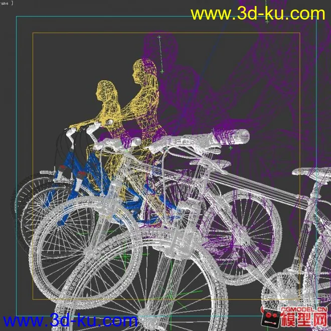 骑自行车的人 模型下载的图片3