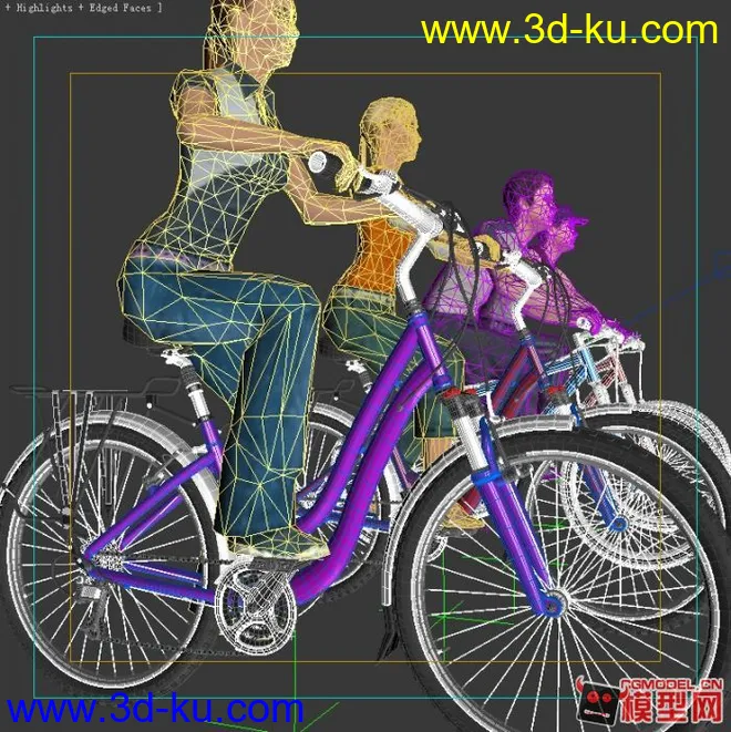 骑自行车的人 模型下载的图片4