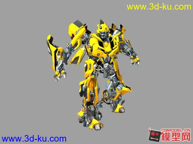 大黄蜂变形动画-从变形金刚变成汽车模型的图片1