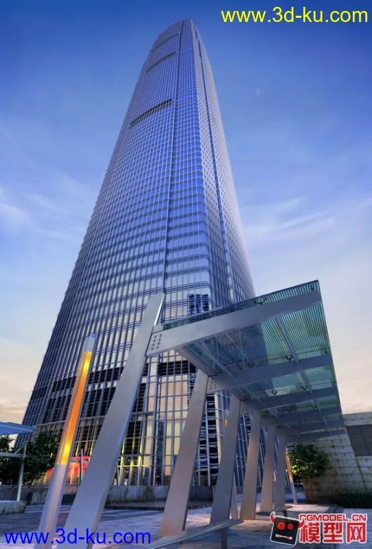 现代 高层 商业 大楼 建筑模型的图片1