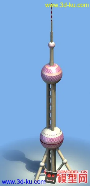 东方明珠塔简模模型的图片1